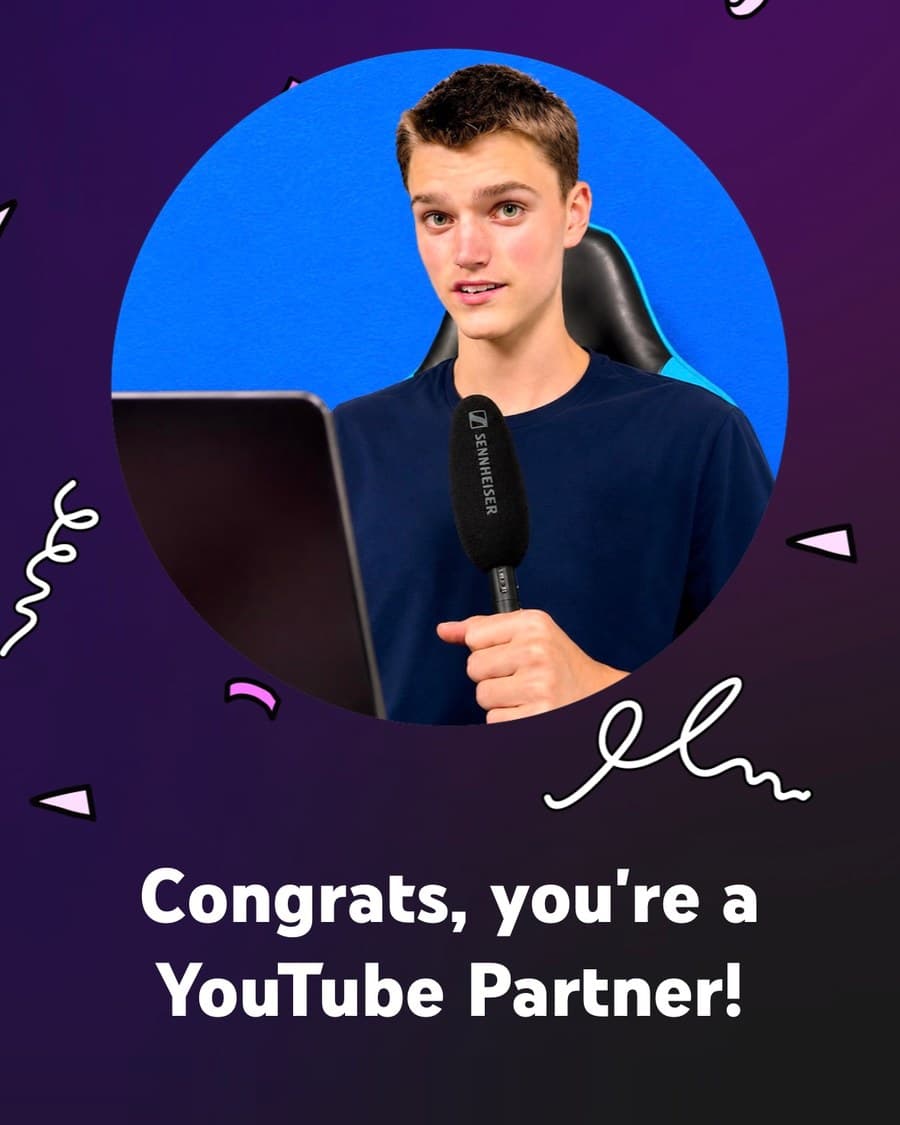 YouTube Studio: Congrats, you're a YouTube Partner